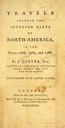 Travels Through the Interior Parts of North America