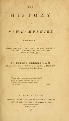 The History of New Hampshire