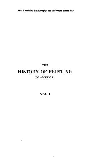 The History of Printing in America