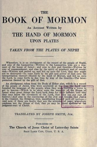 The Book of Mormon