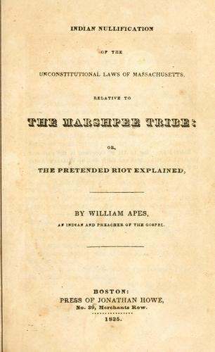 Indian Nullification