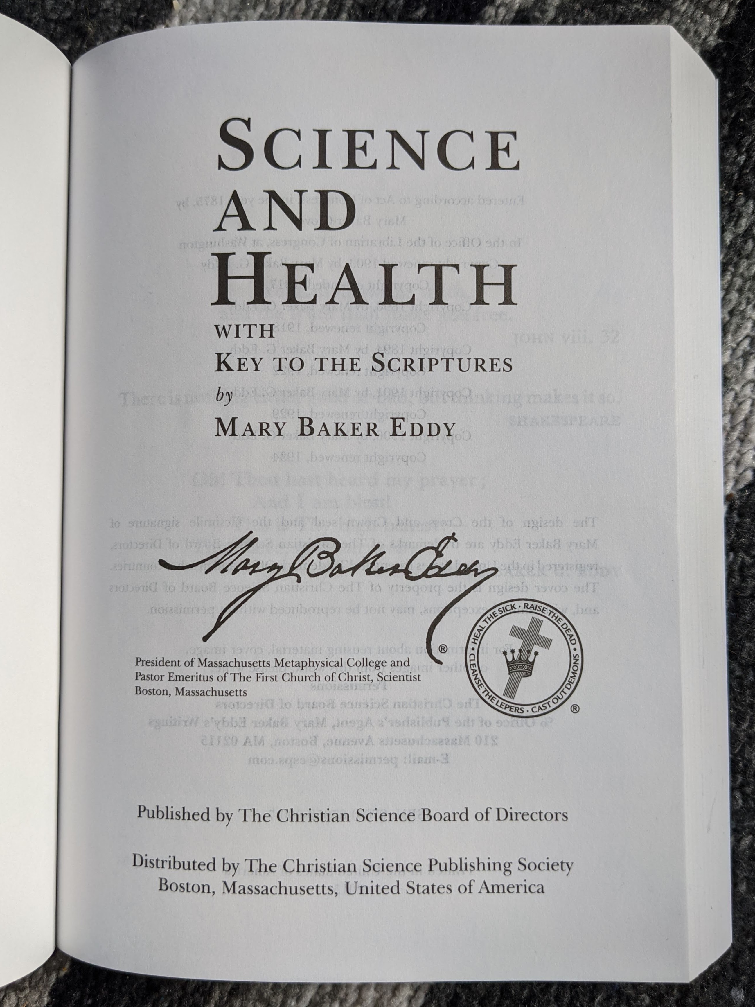 Science and Health with Key to the Scriptures