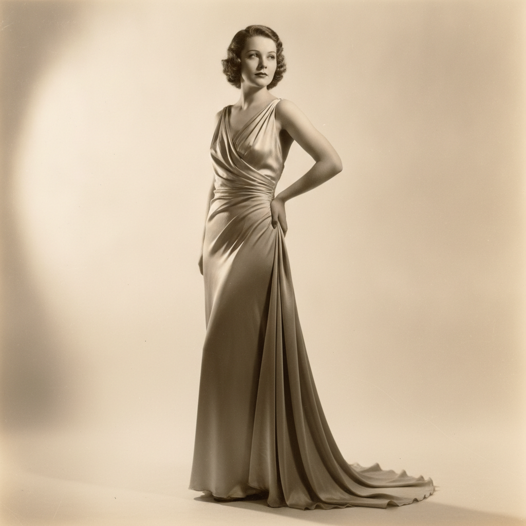 Bias-Cut Gown