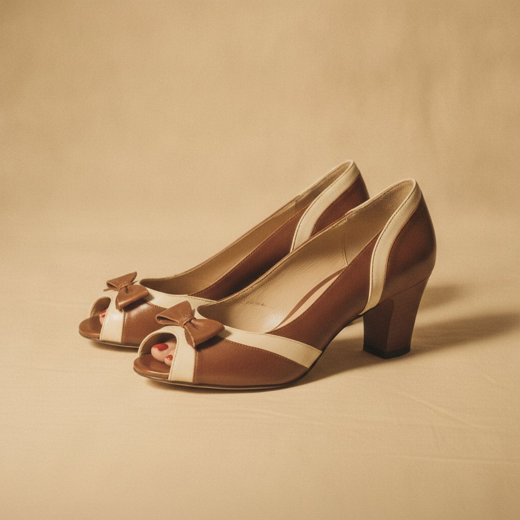 Peep-toe shoe