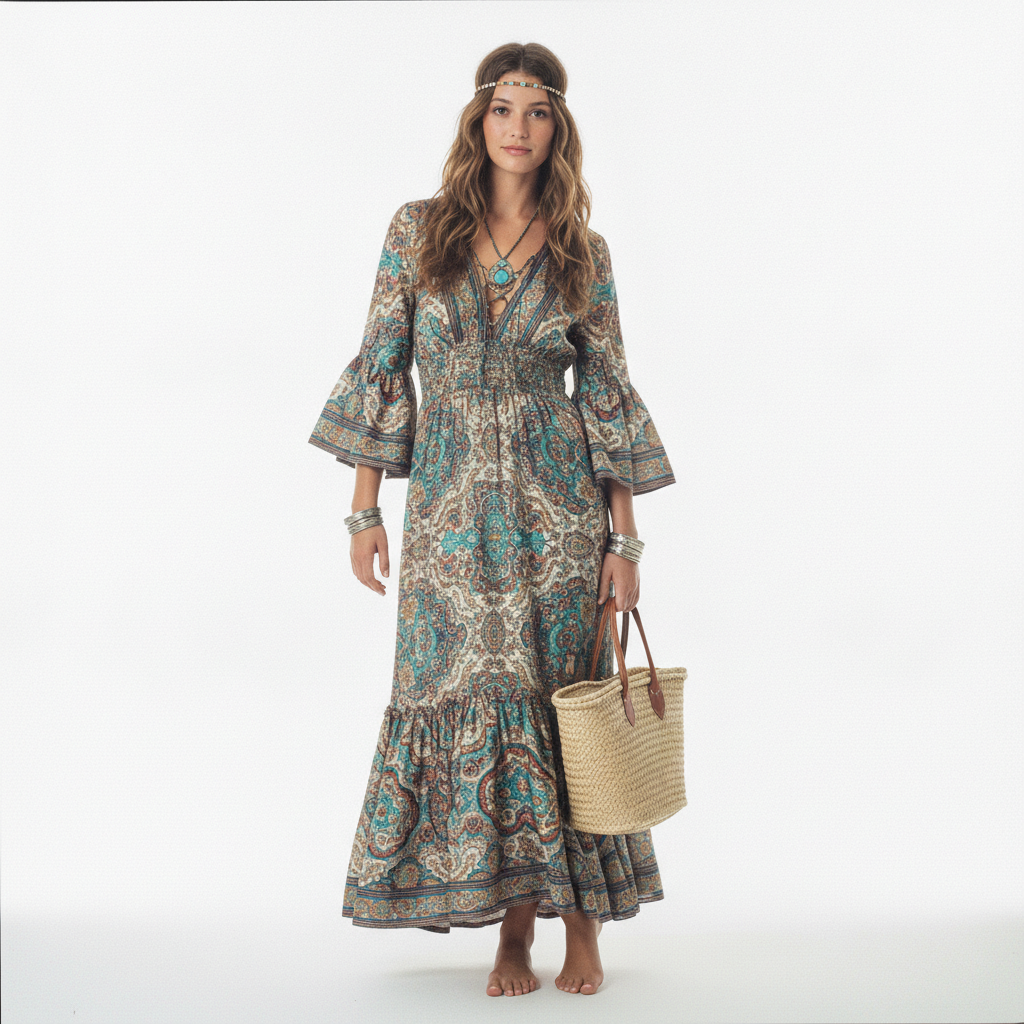 The Boho-Chic Maxi Dress